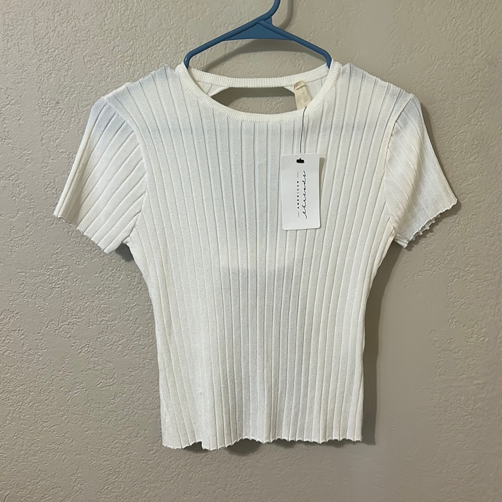 American threads white top brand new
